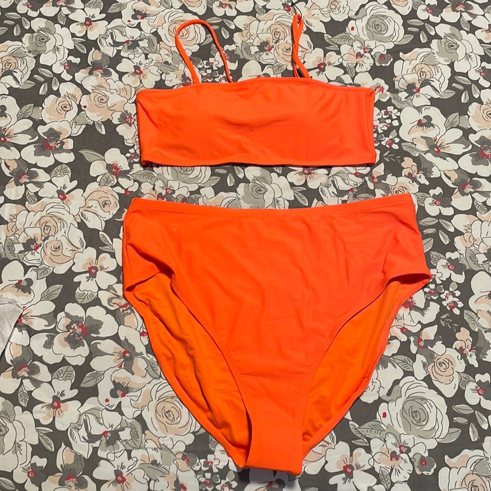 Fashion Nova 2 pc orange bathing suit
